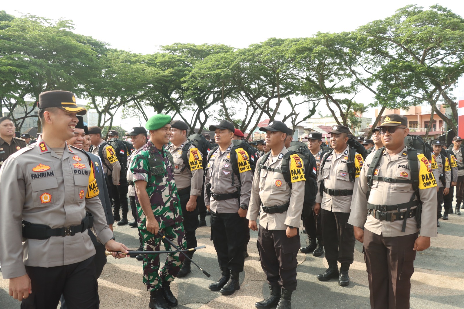 2.700 Personel Siap Amankan Pilkada Inhu, Kapolres Pimpin Apel Pergeseran Pasukan