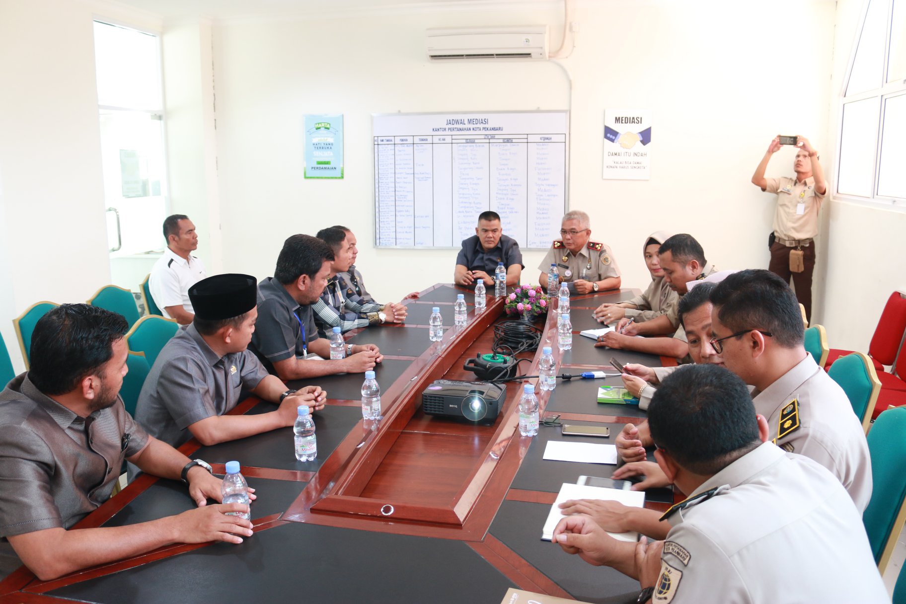 Tindak Lanjut Persoalan Tanah di Sungai Sibam, Komisi I DPRD Pekanbaru Datangi BPN 