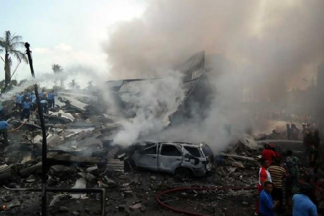 10 Anggota Paskhas TNI AU Kota Pekanbaru Berada Didalam Hercules Jatuh