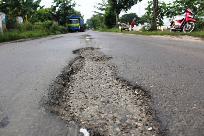 Sepanjang Tahun ini,  PUPR Pekanbaru Tambal Sulam 2.000 Meter Jalan Rusak
