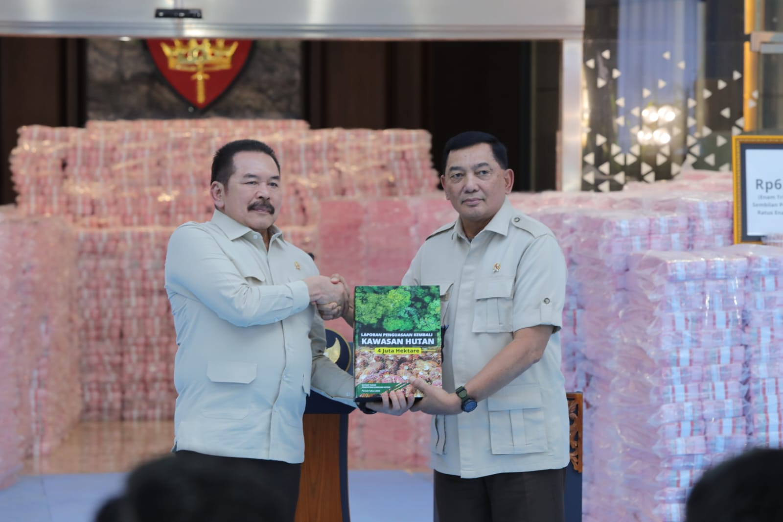 Kejagung Serahkan Rp6,6 Triliun ke Kemenkeu dari Kasus Korupsi hingga Denda Kawasan Hutan
