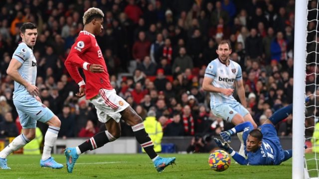 Gol Telat Rashford Menangkan Man United atas West Ham