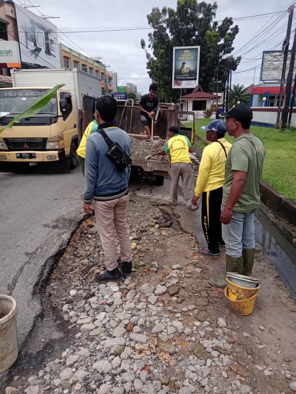 Pekerjaan Simultan, PUPR Pekanbaru Gesa Perbaikan Ruas Jalan Durian