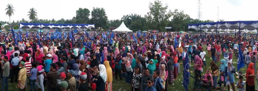 Wah Kampanye Syamsuar di Kampar, Ribuan Warga Disuguhkan Makanan Gratis