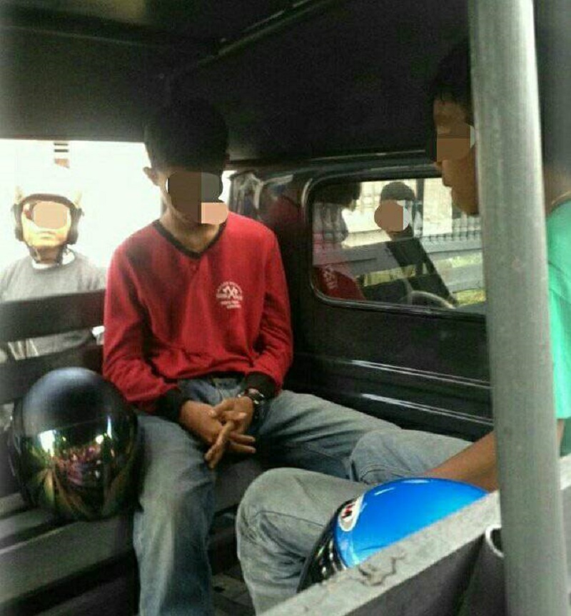 Jambret yang Ditangkap Massa di Pekanbaru Sore Tadi Masih Berstatus Pelajar