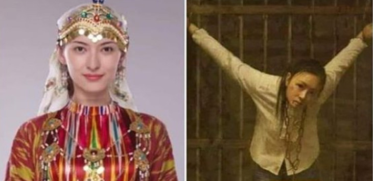Foto Muslimah Cantik Uighur Disiksa dan Dibunuh Ternyata Cuma Lukisan