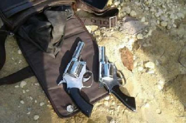 Polres Inhu Lumpuhkan Pemilik 2 Senpi Revolver Rakitan
