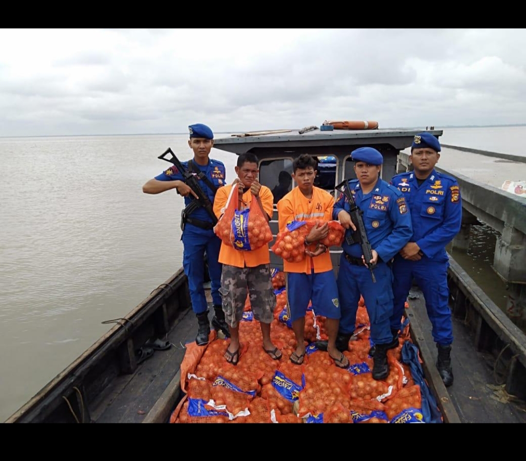 Indentitas diketahui, Polres Bengkalis Buru Pemilik Bawang Ilegal Asal Malaysia