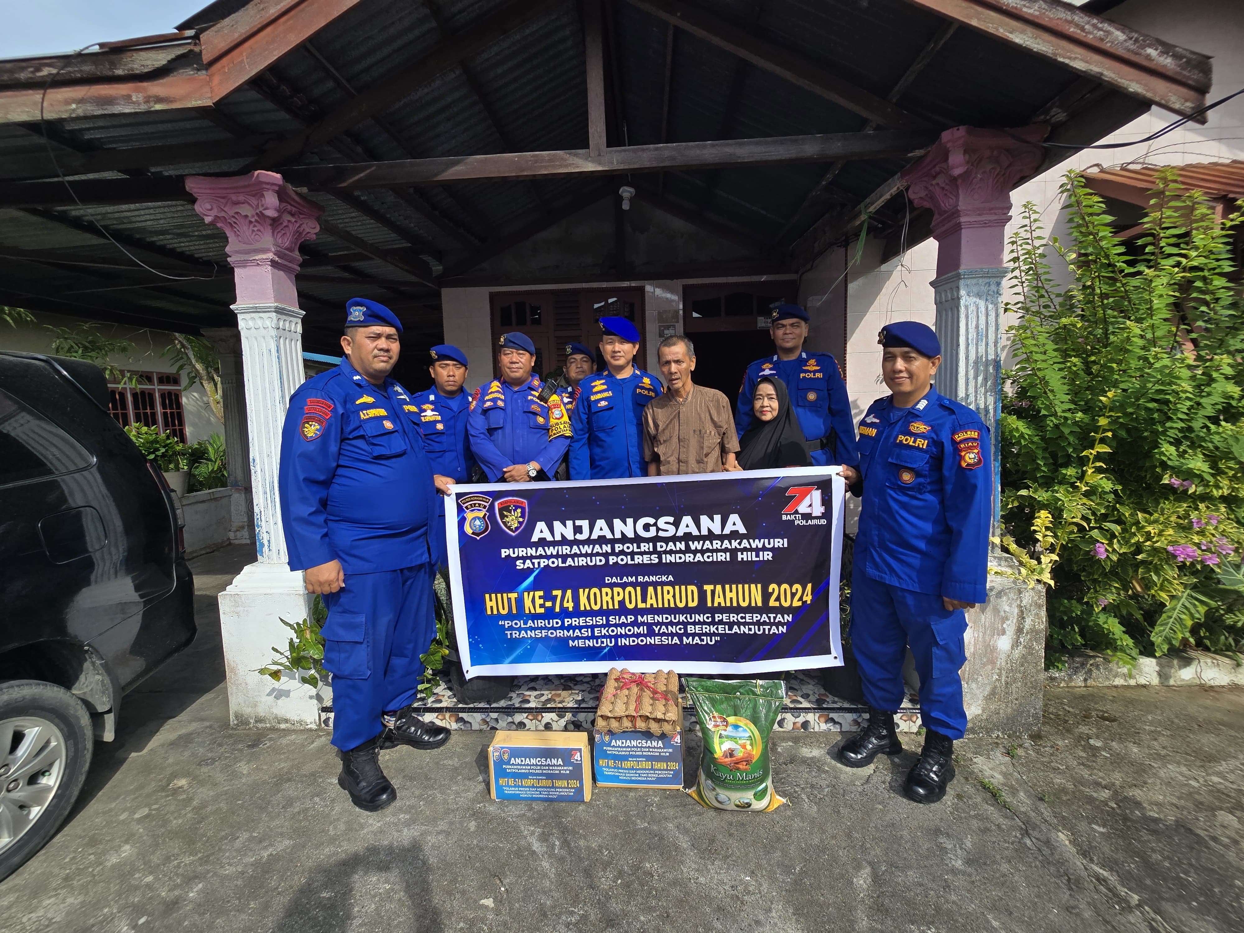 Ada Pesan Pilkada Damai saat HUT ke-74 Polairud di Inhil