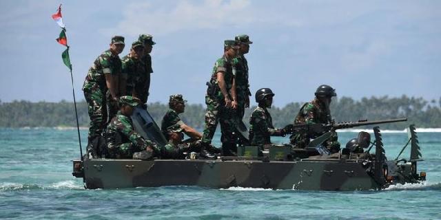 TNI AD Gelar Latihan Taktis Antar Kecabangan di Pulau Natuna
