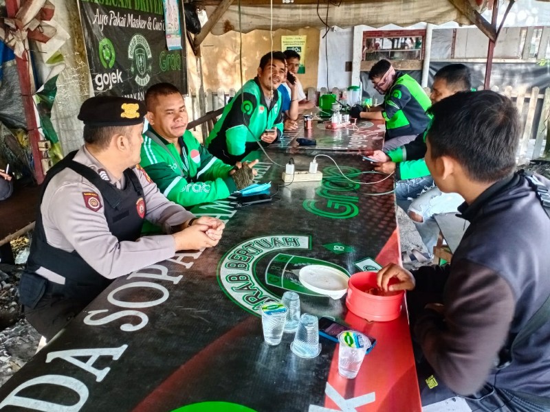 Polresta Pekanbaru Libatkan Komunitas Ojek Online dalam Cooling System untuk Sukseskan Pilkada Damai 2024