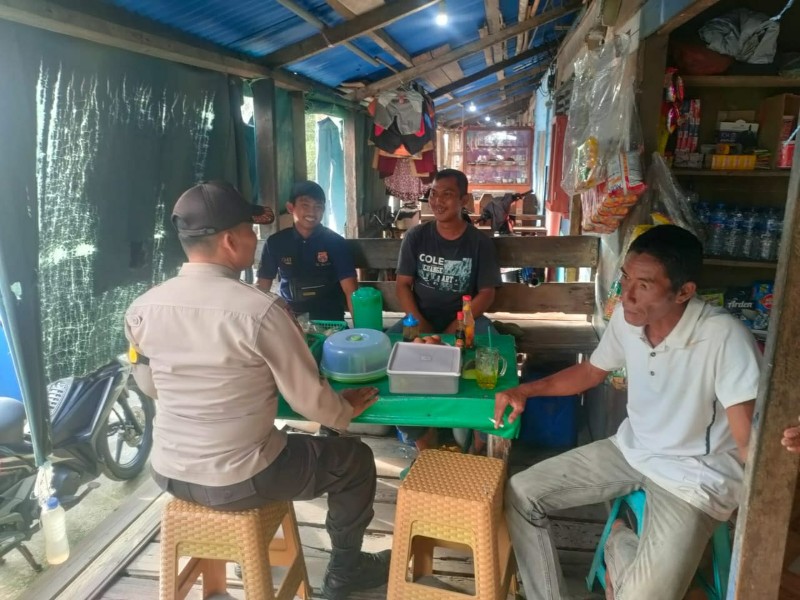 Aipda Yanser Lase Laksanakan Kegiatan Cooling System di Desa Sungai Danai