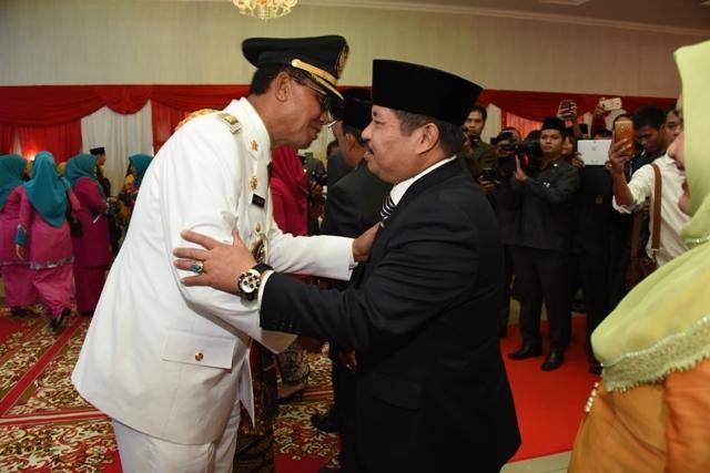 Bupati Bengkalis Beserta Istri Hadiri Pelantikan Bupati Rohil