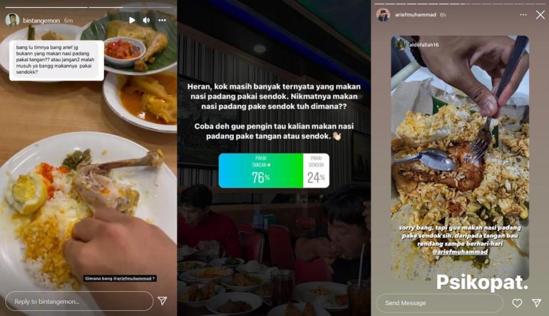Warganet Debat Makan Nasi Padang Pakai Sendok Vs Tangan