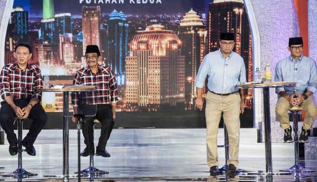 Survei Indomatrik : Mayoritas Pemilih Agus-Sylvi Pindah ke Anies-Sandi