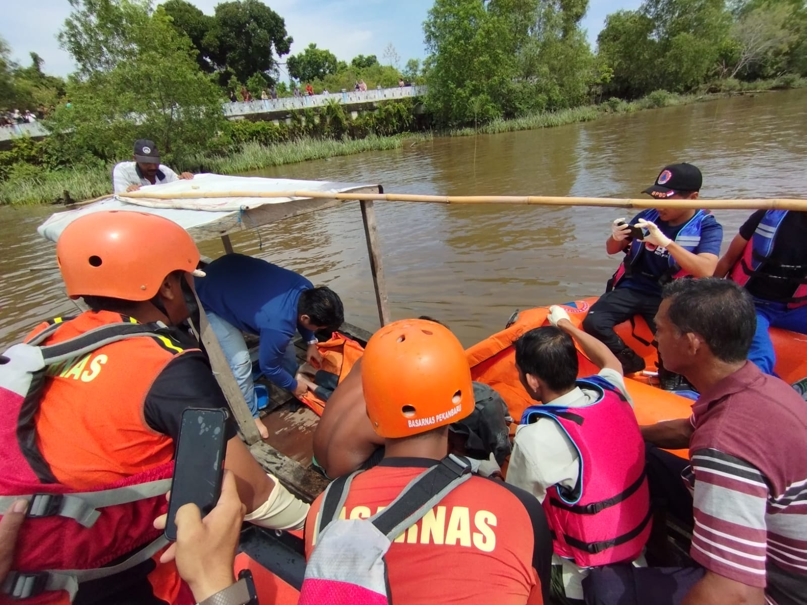 Satu Bocah Tenggelam di Sungai Siak Ditemukan