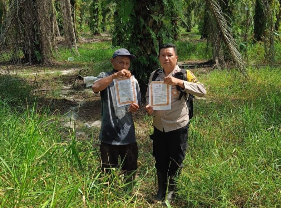 Cegah Karlahut, Polisi Gencar Sosialisasi ke Petani di Bangko Pusako