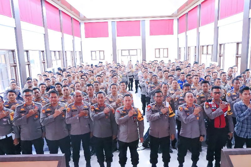 Personel Polres Siak Jalani Bimtek Pengawalan dan Pengamanan Logistik Pemilu 2024