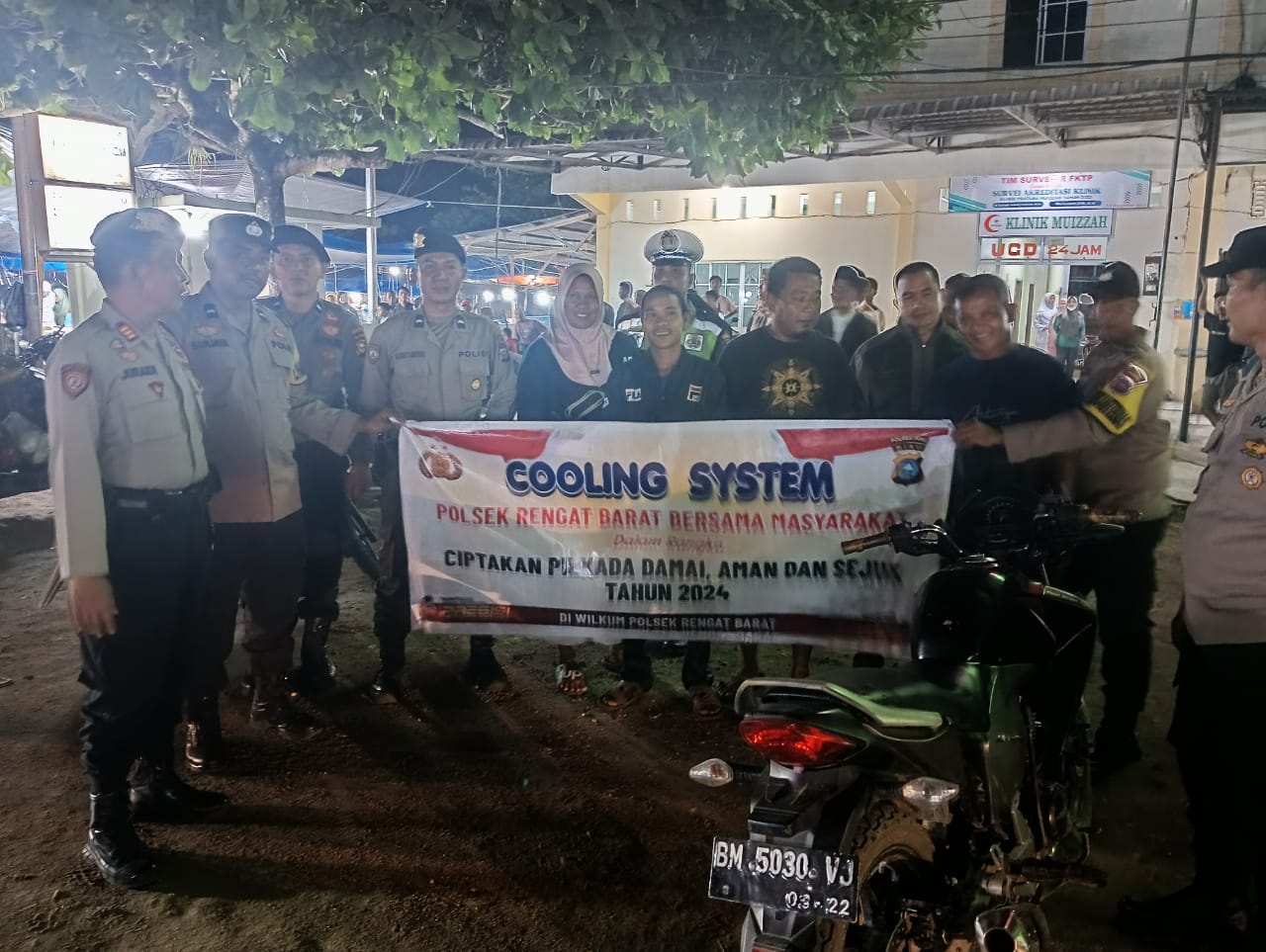 Pesan Damai di Pasar Jongkok, Polsek Rengat Barat Patroli Dialogis