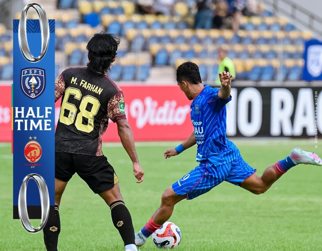 Babak Pertama PSPS Pekanbaru vs Sriwijaya FC Berakhir Tanpa Gol