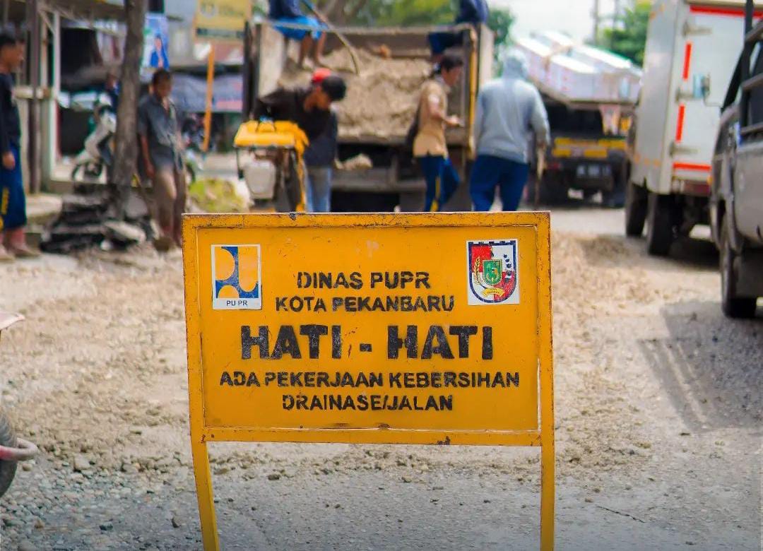 Dianggarkan Rp15 Miliar, PUPR Pekanbaru Mulai Inventarisir Ruas Jalan Rusak