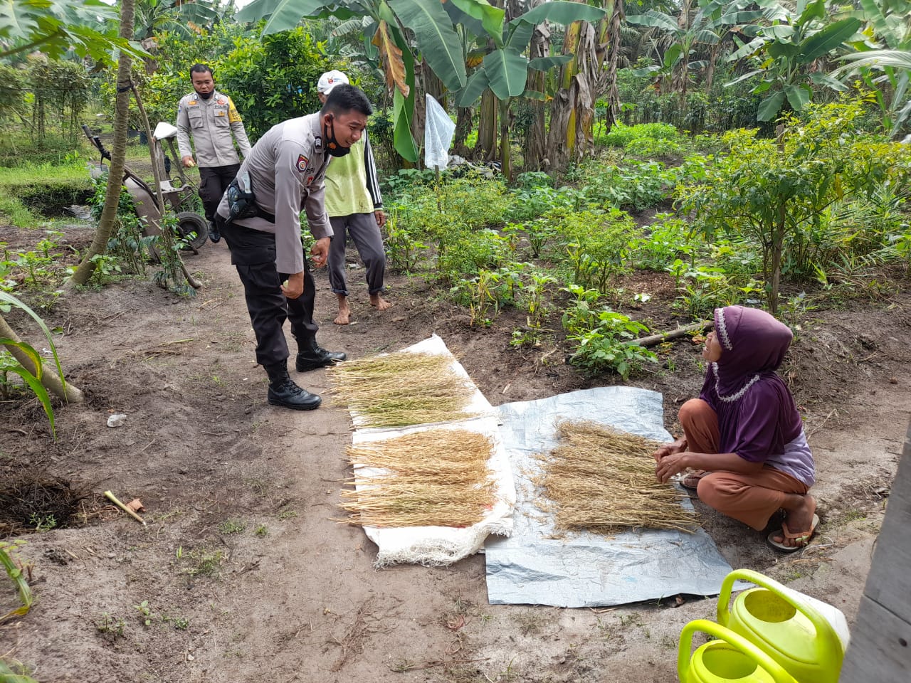 Polsubsektor Pelalawan Tinjau Kampung Tangguh