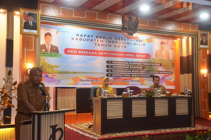 Asisten I Setda Inhil Buka Rakerkeskab Inhil