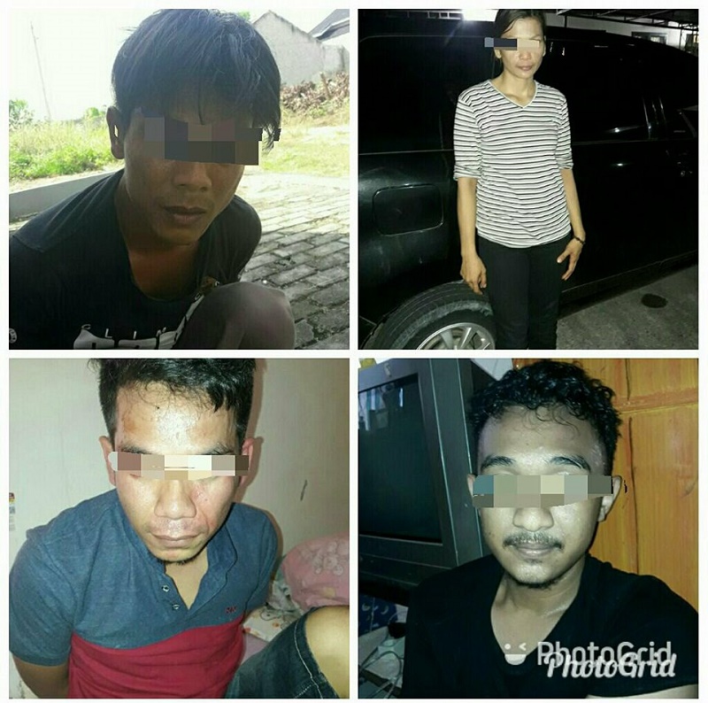 Keenakan Nyabu Tak Sadar Polisi Datang, Sepasang Pemakai di Siak ini Ditangkap