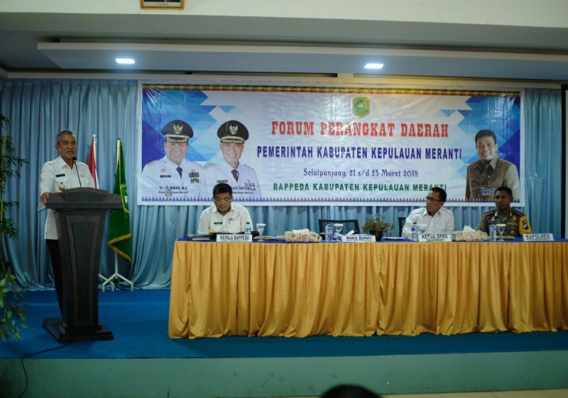 Wabup Meranti Minta Kegiatan OPD Tahun 2019, Fokus Pada Pembangunan Infrastruktur
