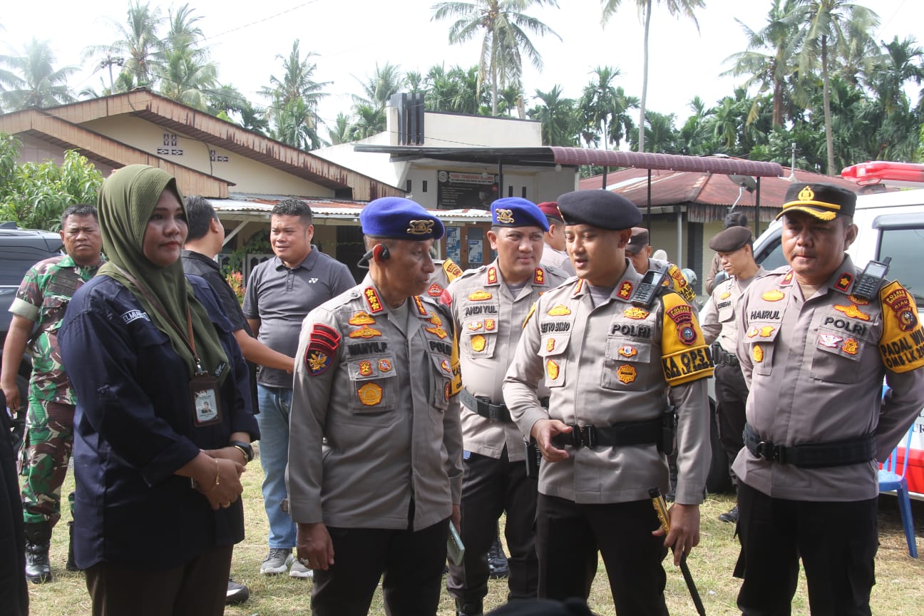 Kapolres Bengkalis Tinjau Dua TPS Laksanakan PSU