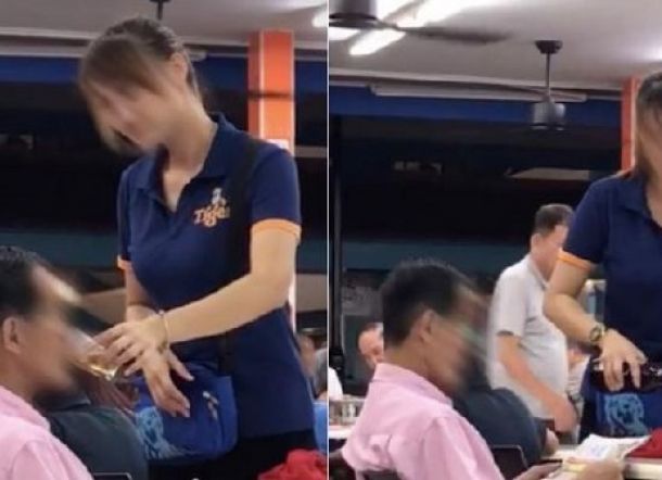 Tuang Langsung Bir ke Mulut Pelanggan, Kafe Ini Viral