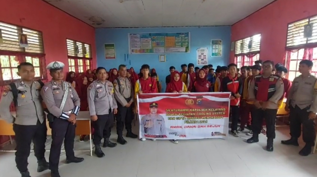 Dorong Partisipasi Pemilih Pemula, Polsek Kelayang Sosialisasi Ke SMK