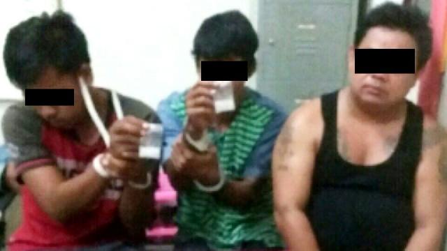 Tiga orang pengedar Narkoba di Kampar Kiri ditangkap Polisi