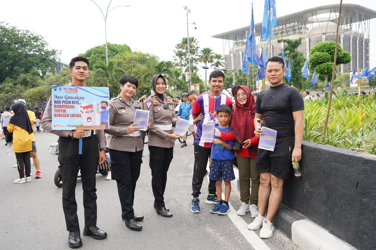 Ditlantas Polda Riau Cegah Gangguan Kamtibmas Jelang Pilkada Melalui Kampanye Lalu Lintas