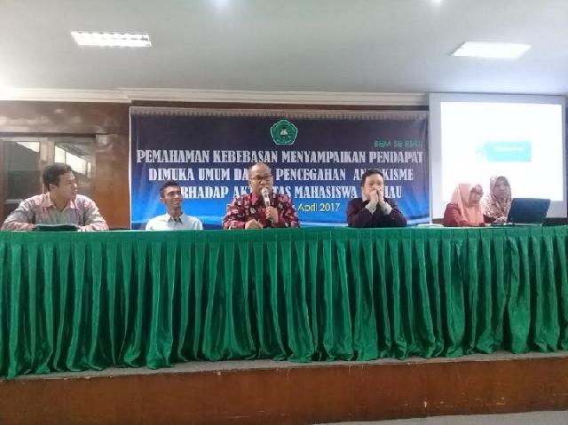 Mahasiswa se Riau Diberi Pemahamanan Tata Cara Demonstrasi