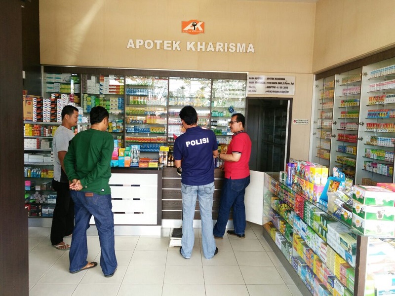 Polres Kuansing, Gelar Operasi Peredaran Obat PCC di Apotik Teluk Kuantan