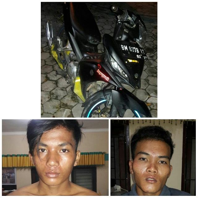 Polres Pelalawan Ringkus Dua Pelaku Curanmor
