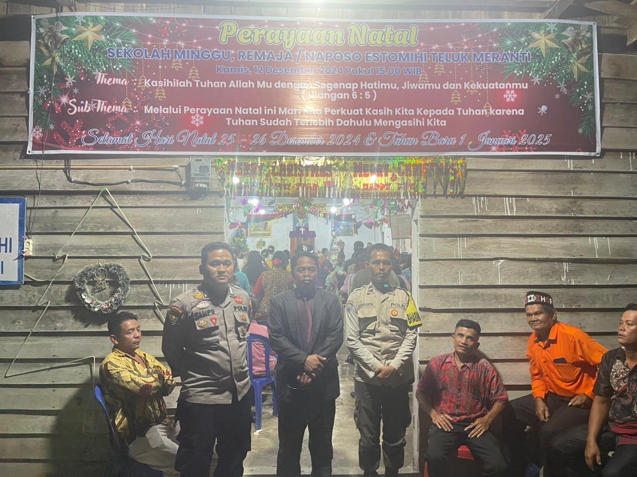 Polsek Teluk Meranti Amankan Perayaan Natal dengan Lancar