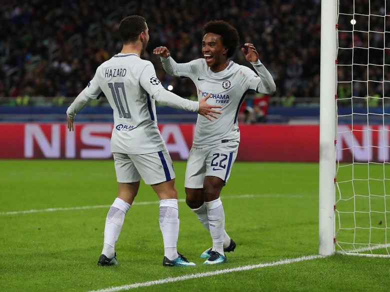 Hajar 10 Pemain Qarabag 4-0, Chelsea Lolos ke Babak 16 Besar Champion