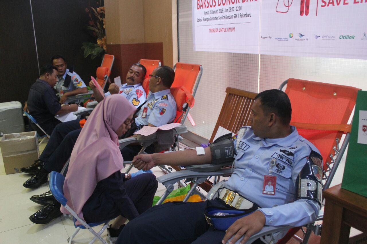 Lanud Rsn dan Paskhas Rutin Ikuti Donor Darah