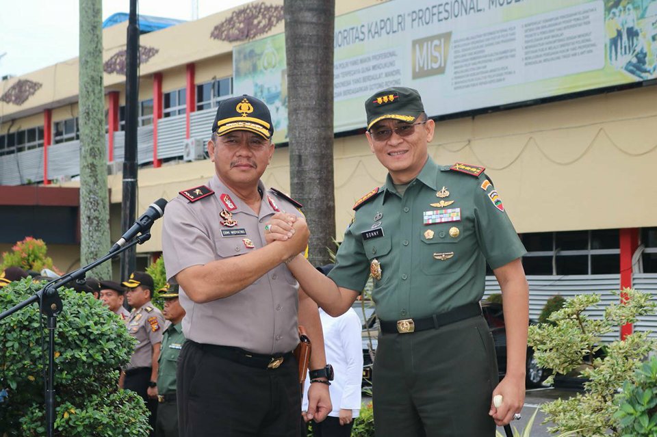 Bersinergi, Danrem 031 WB Jadi Irup di Polda Riau