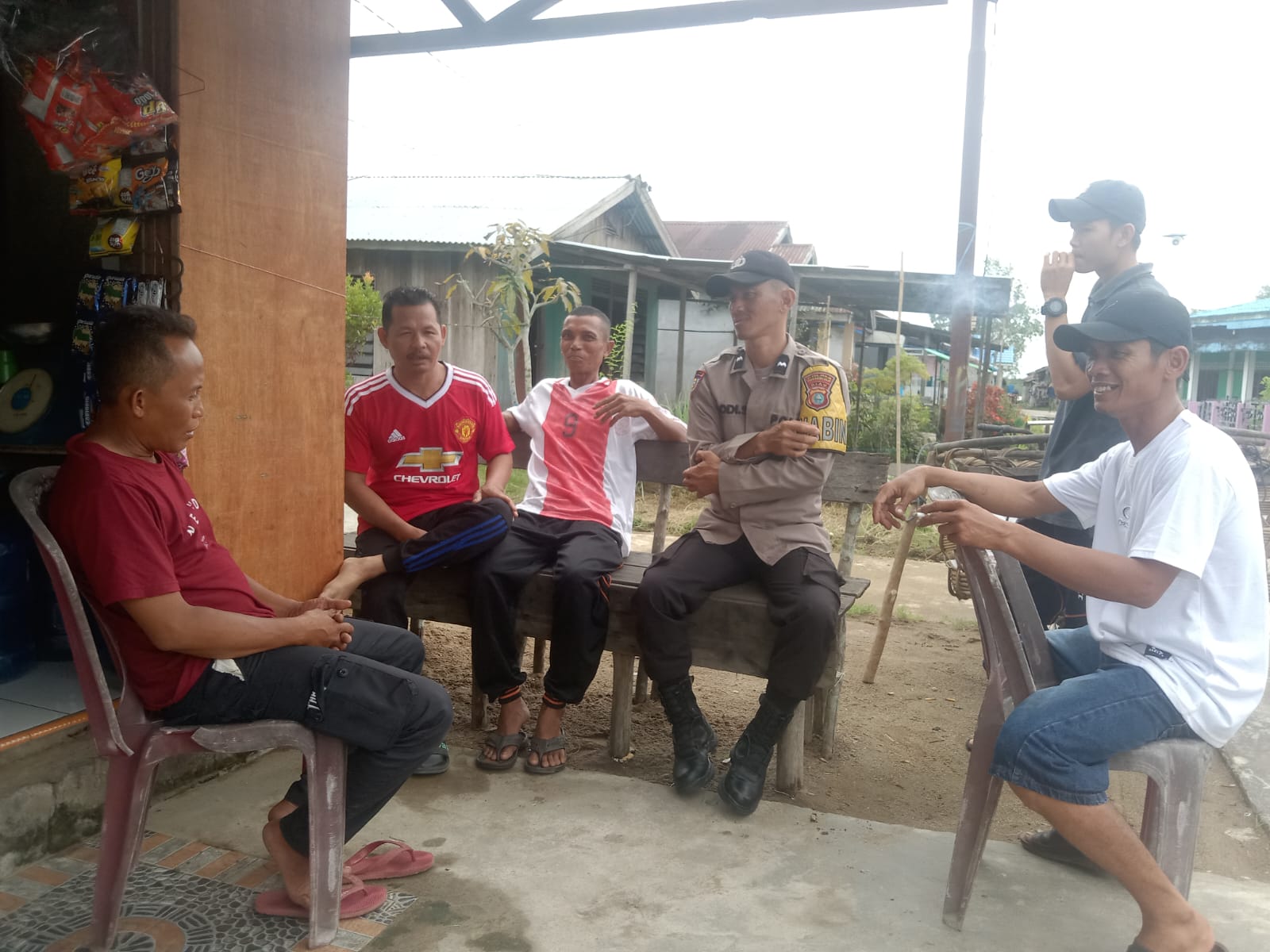 Sukseskan Pemilu 2024, Polsek Tempuling Sosialisasi dan Himbauan di Jalan Pangeran