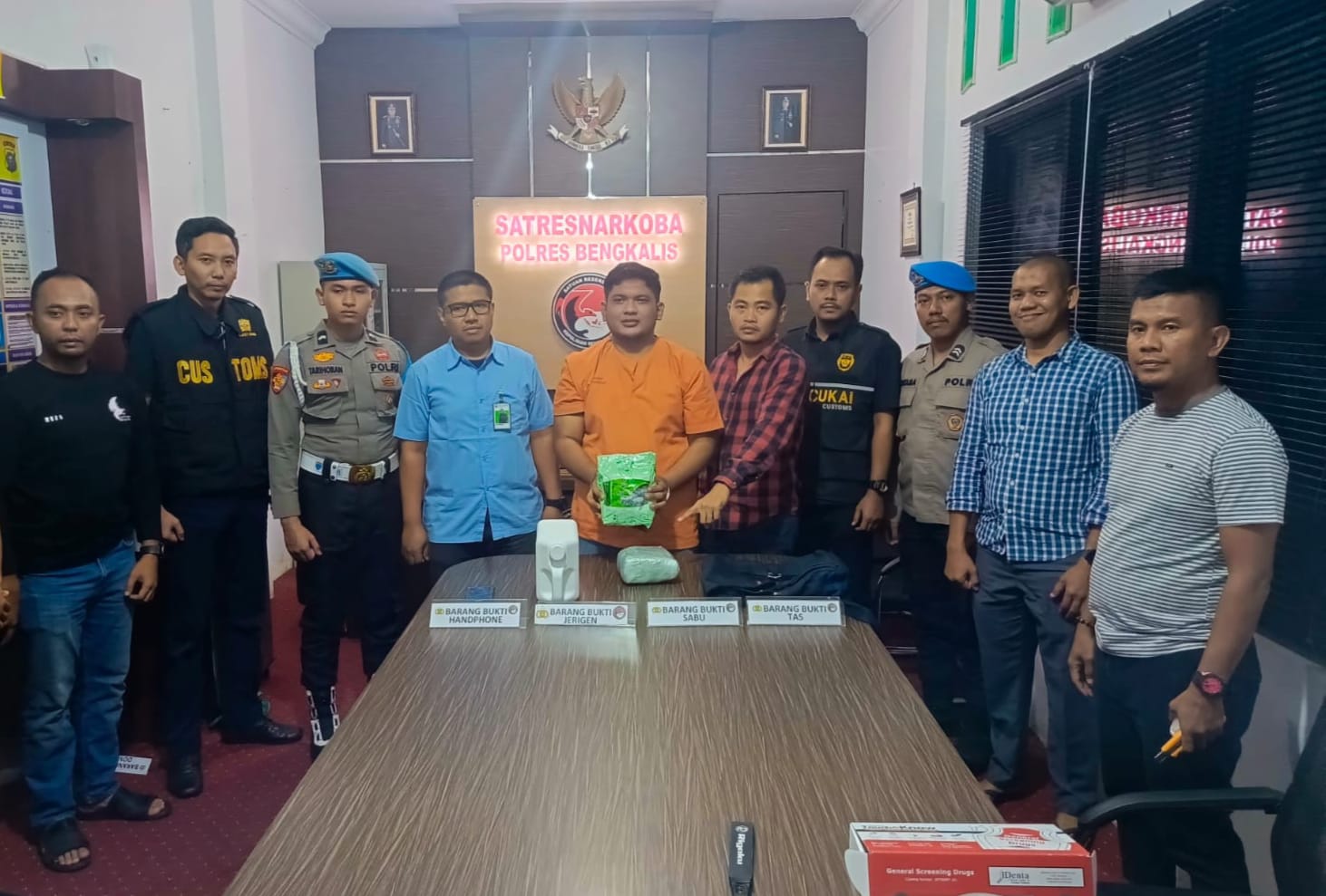 Tim Gabungan Gagalkan Peredaran 2 Kg Sabu di Bengkalis