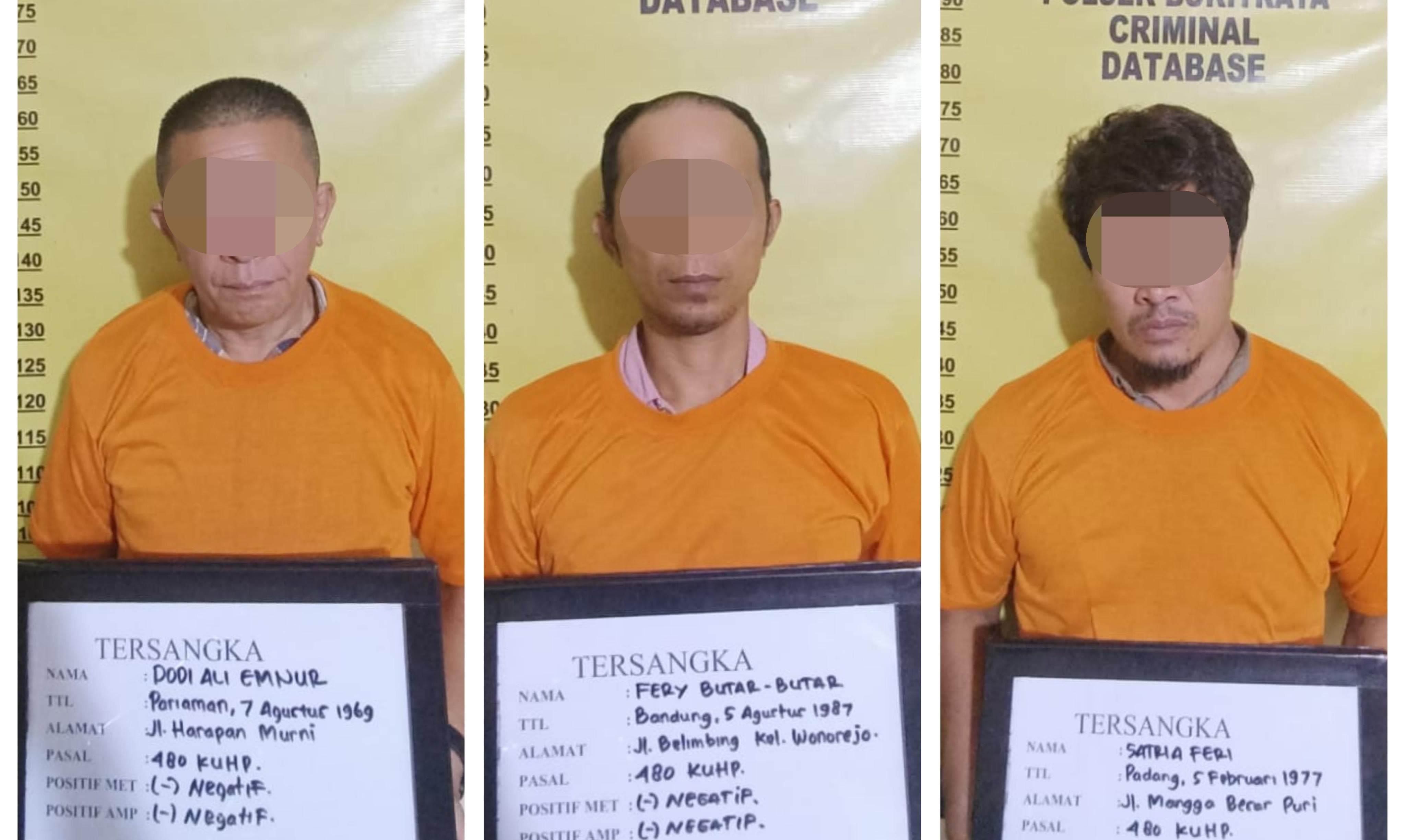 Polsek Bukit Raya Ringkus Tiga Penadah Motor Curian