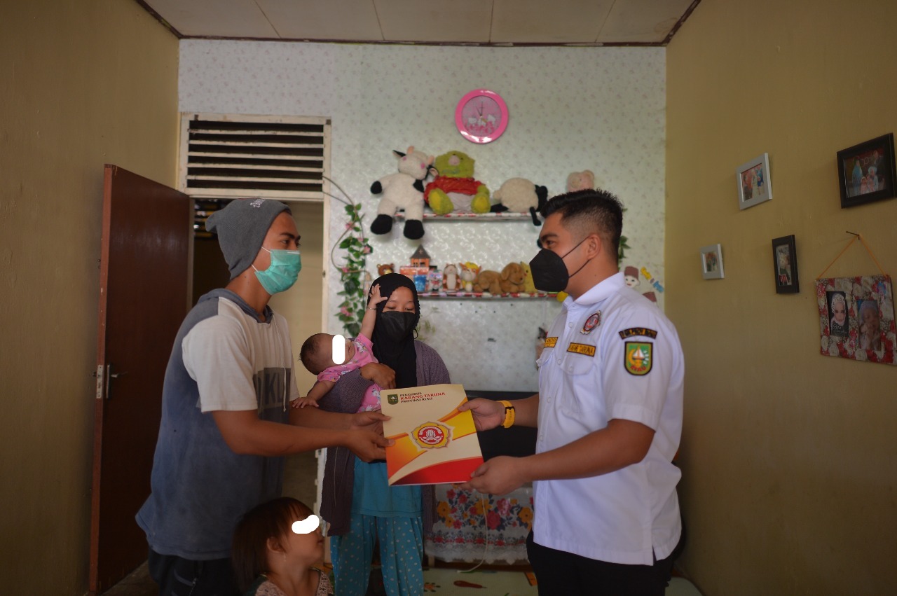 Gerak cepat, Karang Taruna Provinsi Riau langsung bantu dan beri solusi kepada keluarga Cahaya
