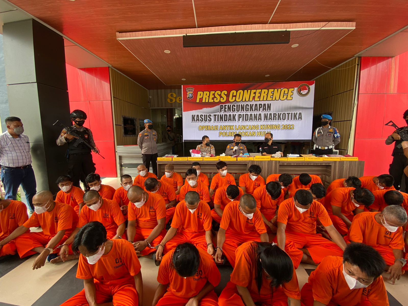 Operasi Antik 2022, Polres Rohul Amankan 34 Tersangka Penyalahgunaan Narkoba