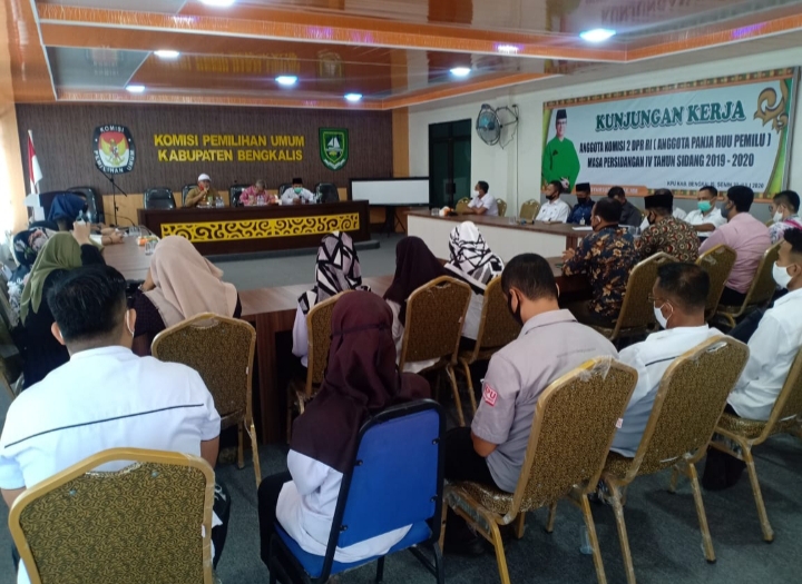 Komisi II DPR RI Syamsurizal Kunker ke KPU Bengkalis