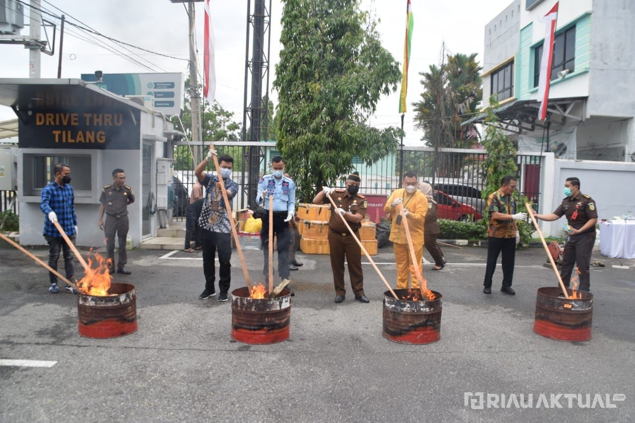 Ribuan BB Perkara Dimusnahkan, Didominasi Kasus Narkotika