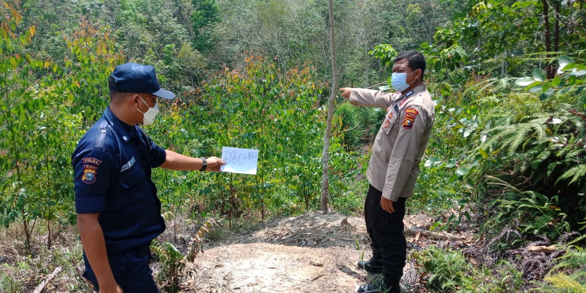 Intensitas Hujan Menurun, Polsek Bunut Tingkatkan Patroli Antisipasi Karhutla