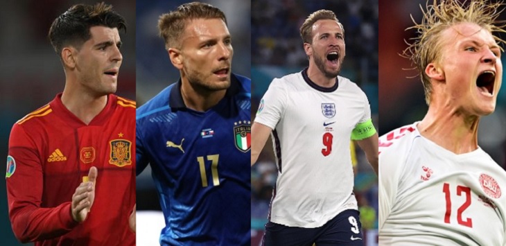 Jadwal Semifinal Euro 2020, Italia vs Spanyol dan Inggris vs Denmark